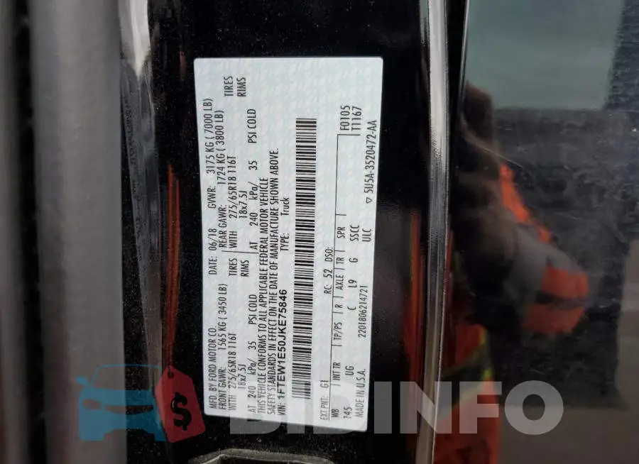 1FTEW1E50JKE75846 Photo# 10