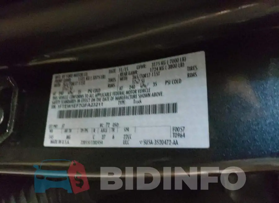 1FTEW1EF7GFA23211 Photo# 10