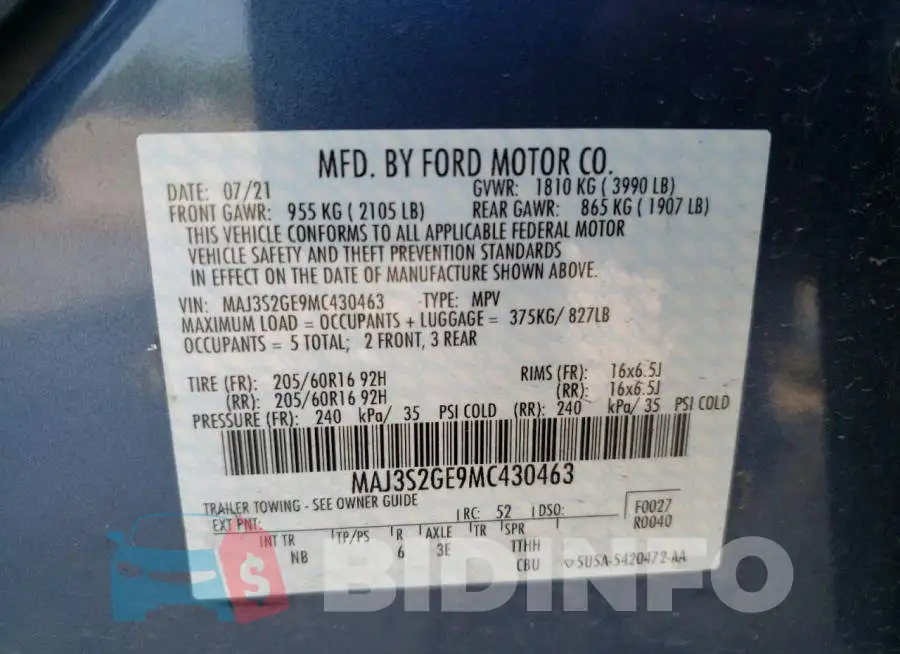 MAJ3S2GE9MC430463 Photo# 10