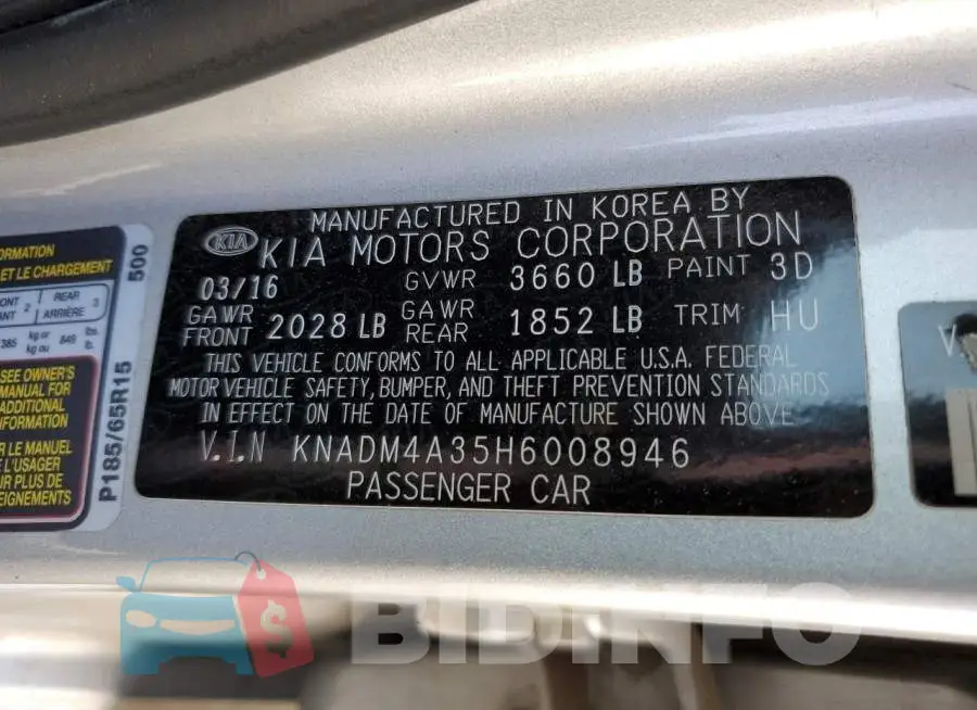 KNADM4A35H6008946 Photo# 10