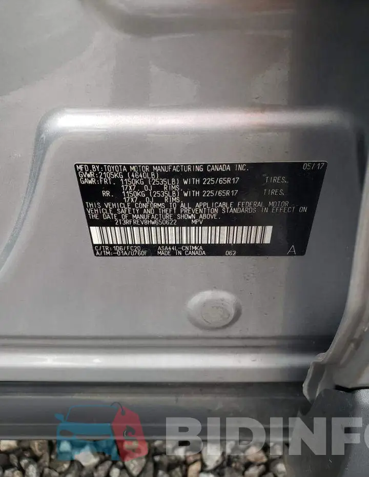 2T3RFREV8HW650622 Photo# 10