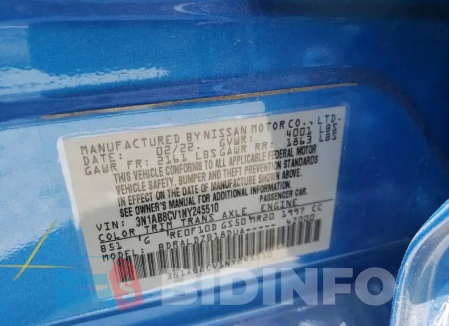 3N1AB8CV1NY245510 Photo# 10