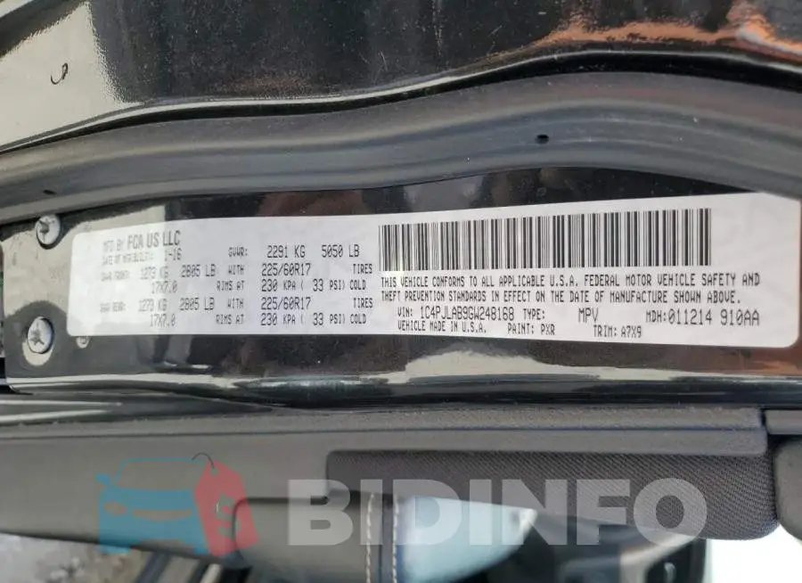 1C4PJLAB9GW248168 Photo# 10