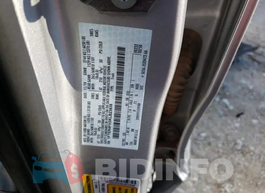 1FTER4FH3KLB23938 Photo# 10