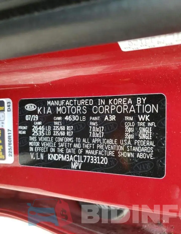 KNDPM3AC1L7733120 Photo# 10