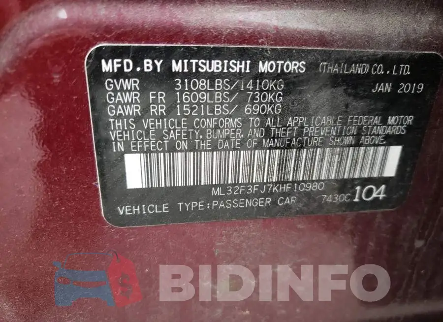ML32F3FJ7KHF10980 Photo# 10