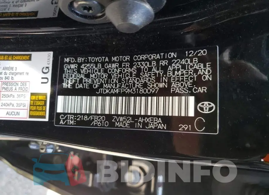 JTDKAMFP9M3180097 Photo# 10