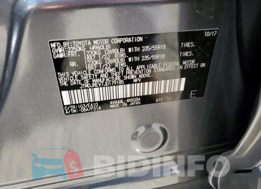JTMDJREV7JD179185 Photo# 10