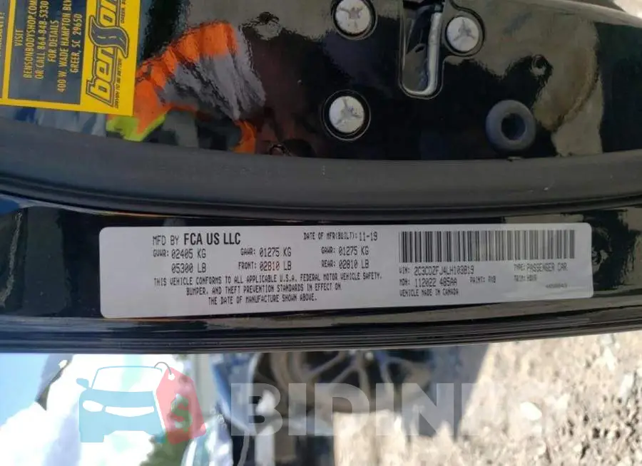 2C3CDZFJ4LH103819 Photo# 10