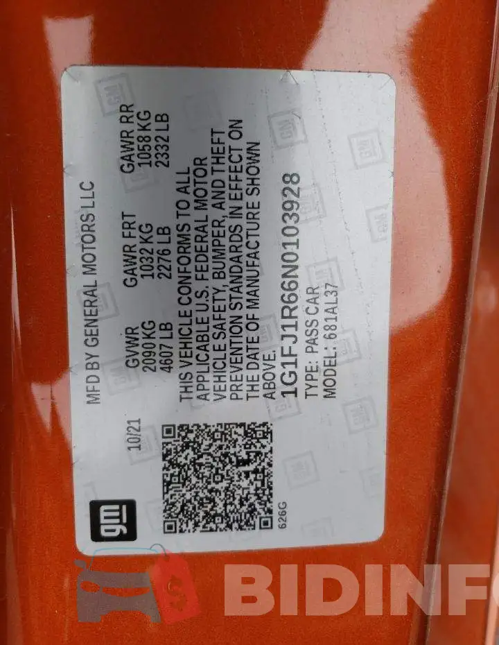 1G1FJ1R66N0103928 Photo# 10