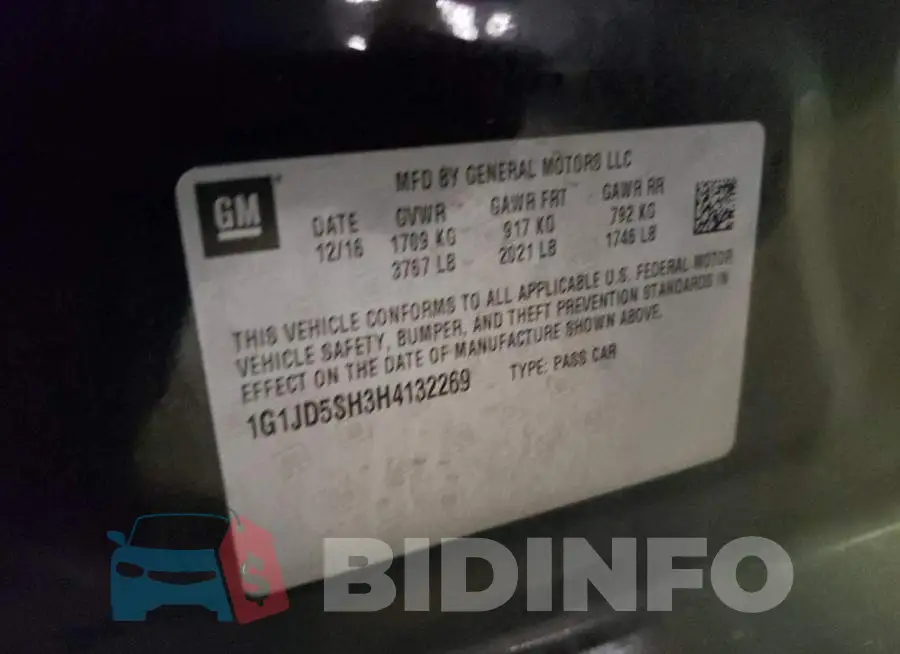 1G1JD5SH3H4132269 Photo# 10