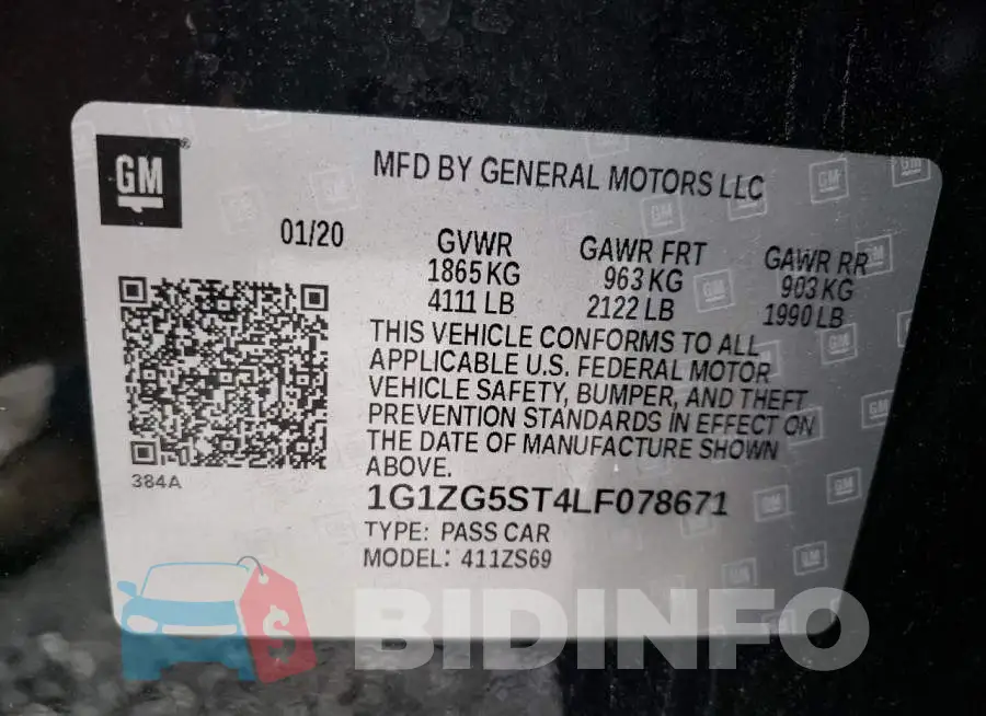 1G1ZG5ST4LF078671 Photo# 10