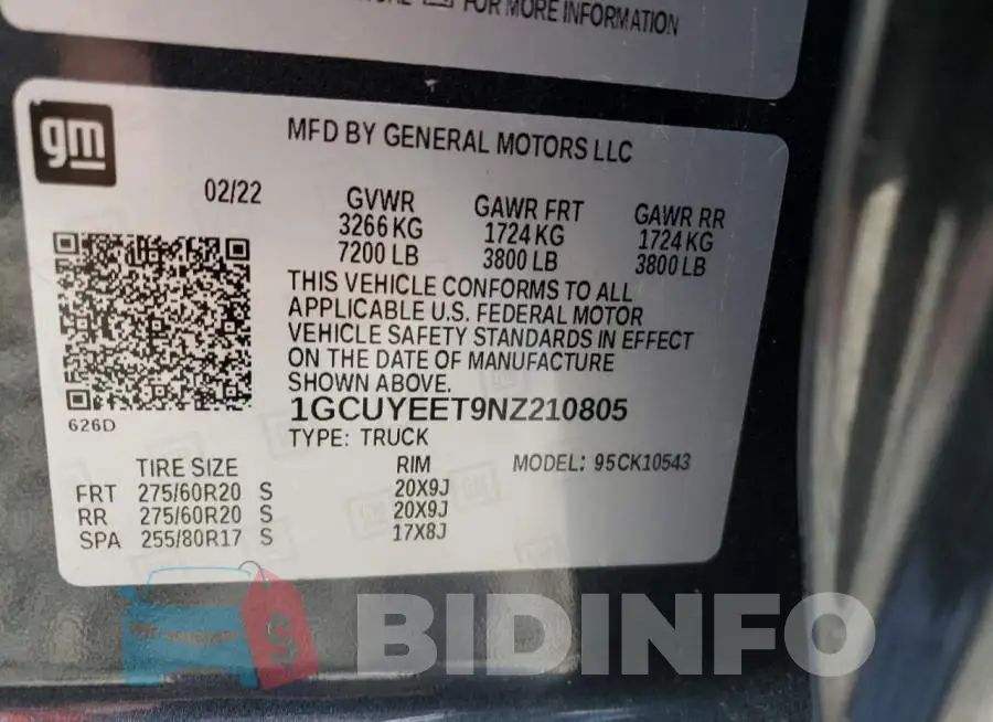 1GCUYEET9NZ210805 Photo# 10