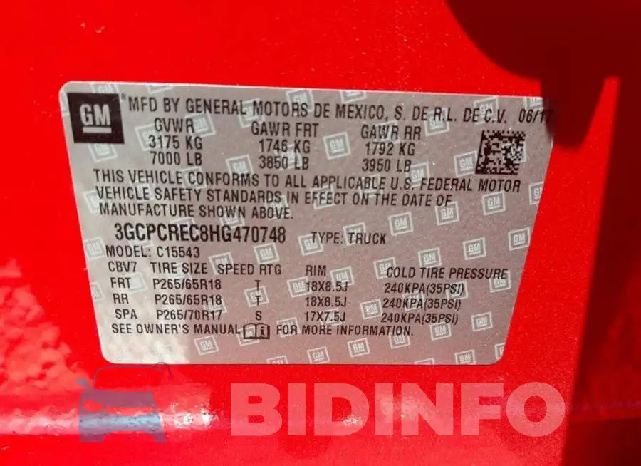3GCPCREC8HG470748 Photo# 10