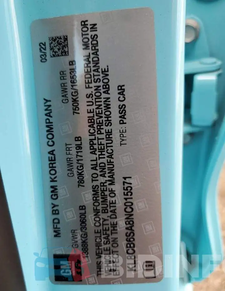 KL8CB6SA8NC015571 Photo# 10