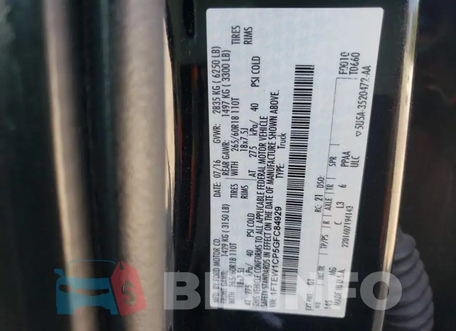 1FTEW1CP5GFC84929 Photo# 10
