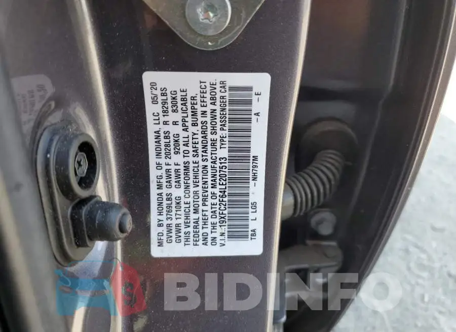 19XFC2F64LE207513 Photo# 10