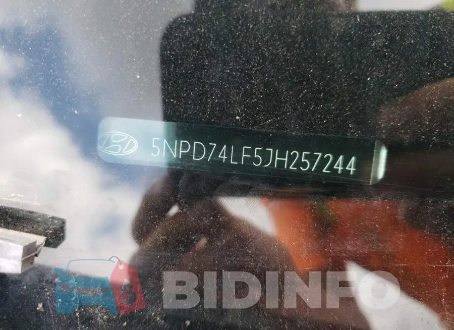 5NPD74LF5JH257244 Photo# 10