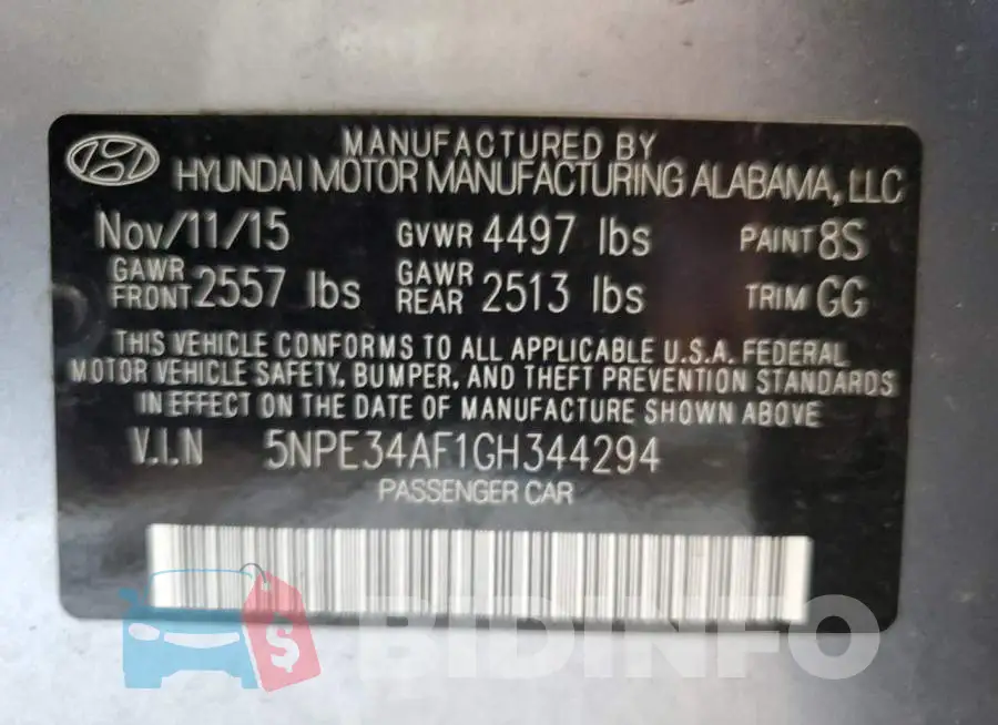 5NPE34AF1GH344294 Photo# 10