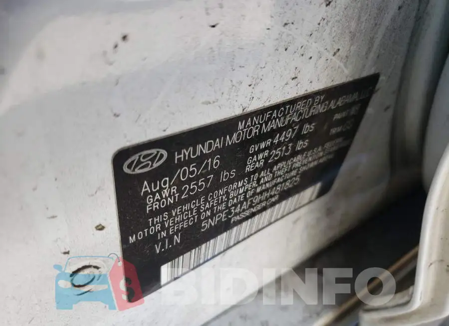 5NPE34AF9HH481825 Photo# 10