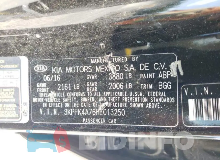 3KPFK4A76HE013250 Photo# 10