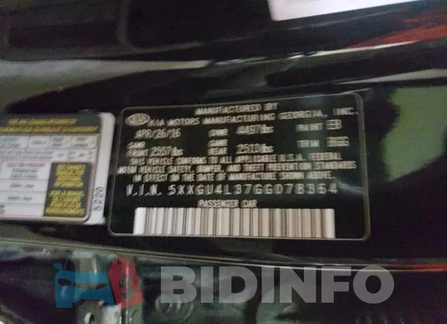 5XXGU4L37GG078364 Photo# 10