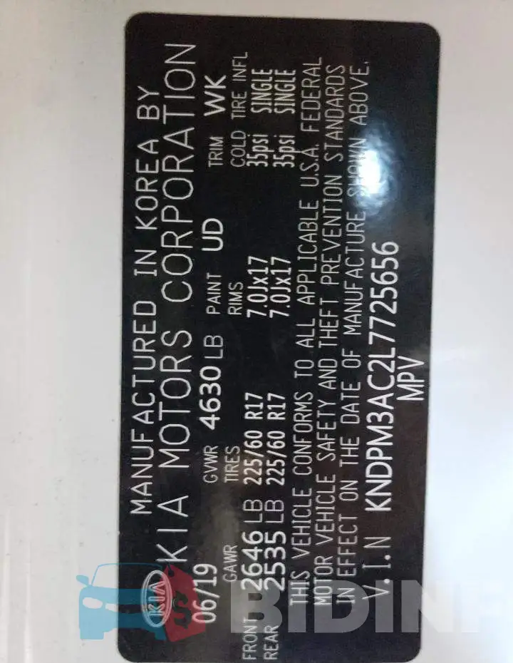 KNDPM3AC2L7725656 Photo# 10