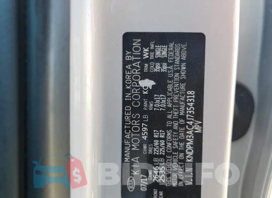 KNDPM3AC4J7354318 Photo# 10