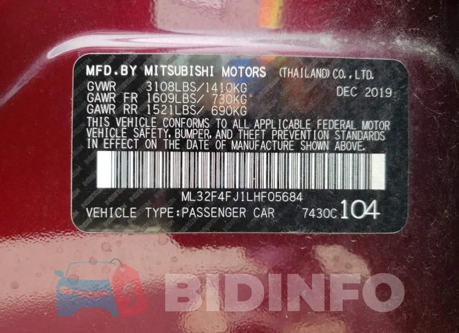 ML32F4FJ1LHF05684 Photo# 10