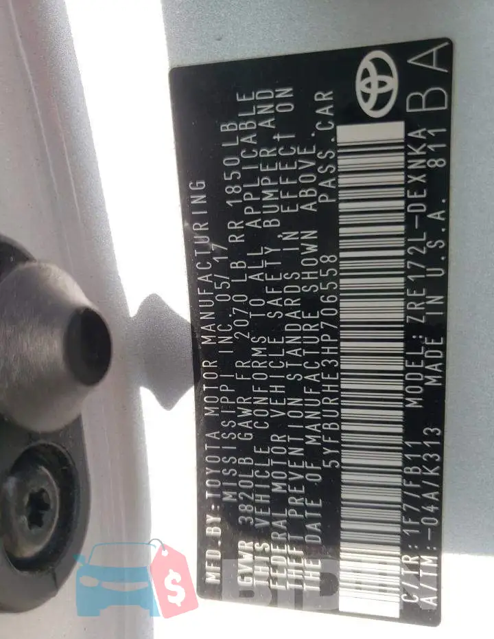 5YFBURHE3HP706558 Photo# 10