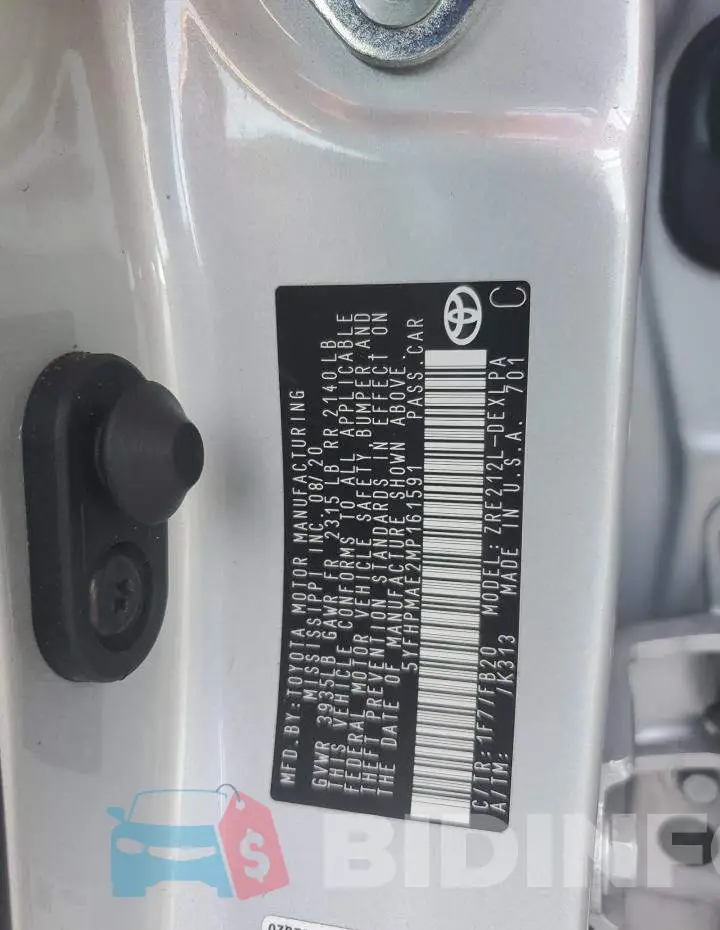 5YFHPMAE2MP161591 Photo# 10