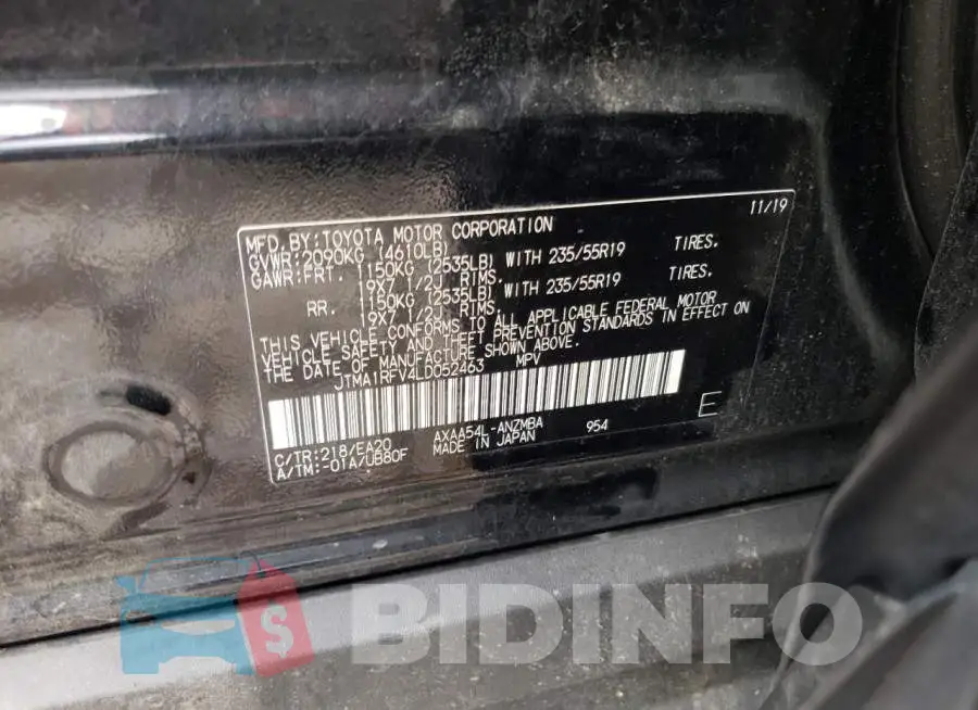 JTMA1RFV4LD052463 Photo# 10