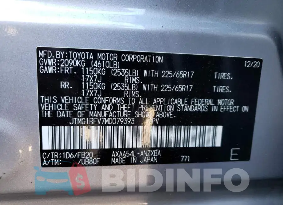 JTMG1RFV7MD079393 Photo# 10