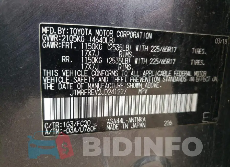 JTMRFREV2JD241227 Photo# 10
