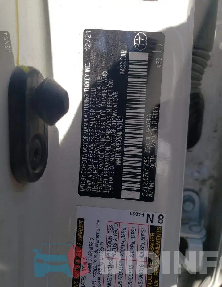 NMTKHMBX5MR140131 Photo# 10