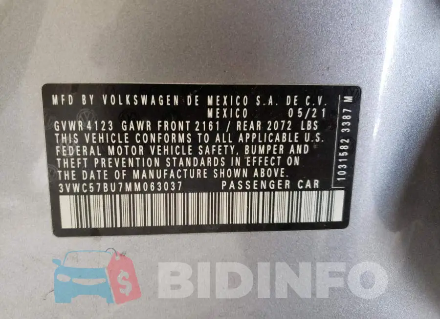 3VWC57BU7MM063037 Photo# 10