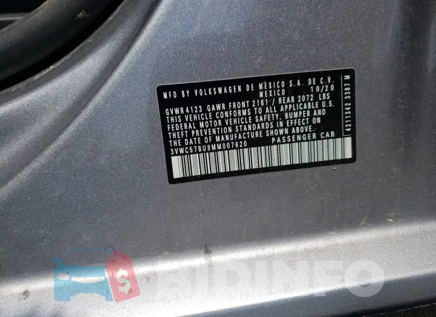 3VWC57BU9MM007620 Photo# 10