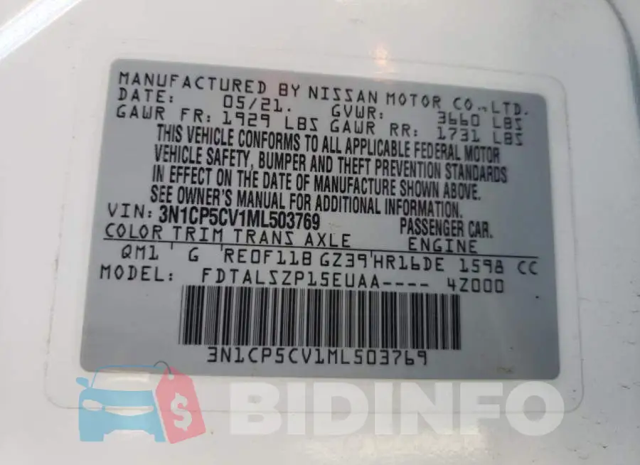 3N1CP5CV1ML503769 Photo# 10