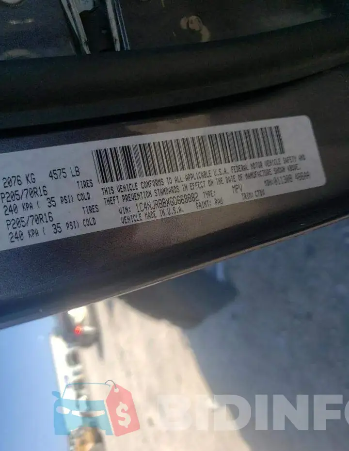 1C4NJRBBXGD668882 Photo# 10