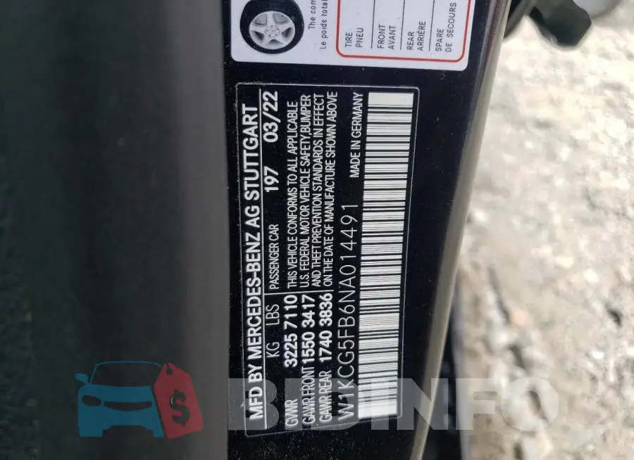 W1KCG5FB6NA014491 Photo# 10