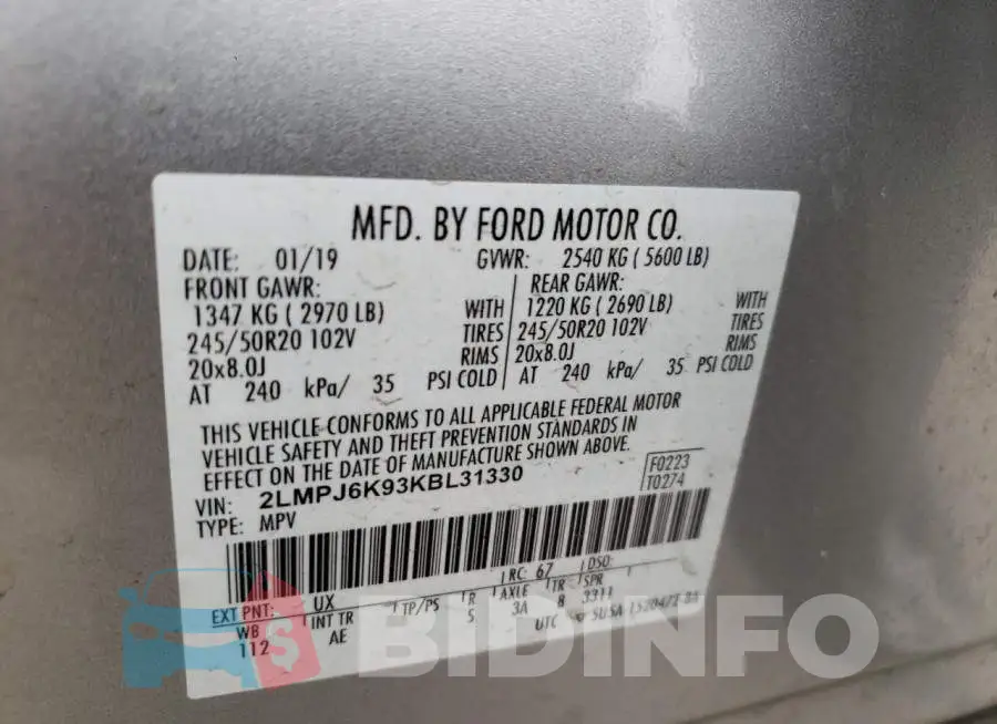 2LMPJ6K93KBL31330 Photo# 10
