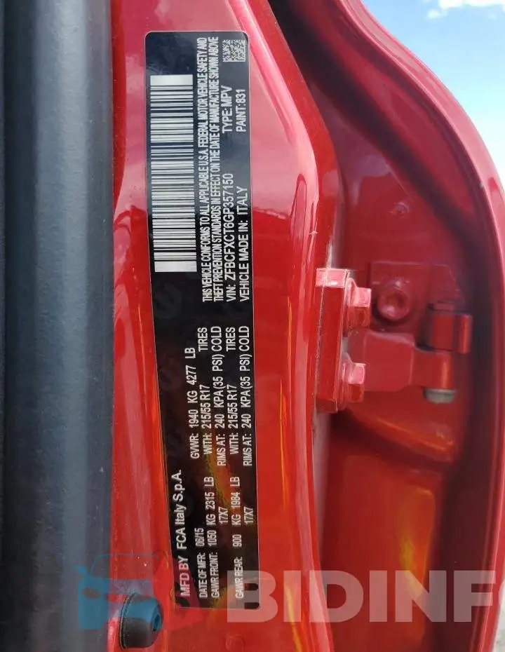 ZFBCFXCT6GP357150 Photo# 10