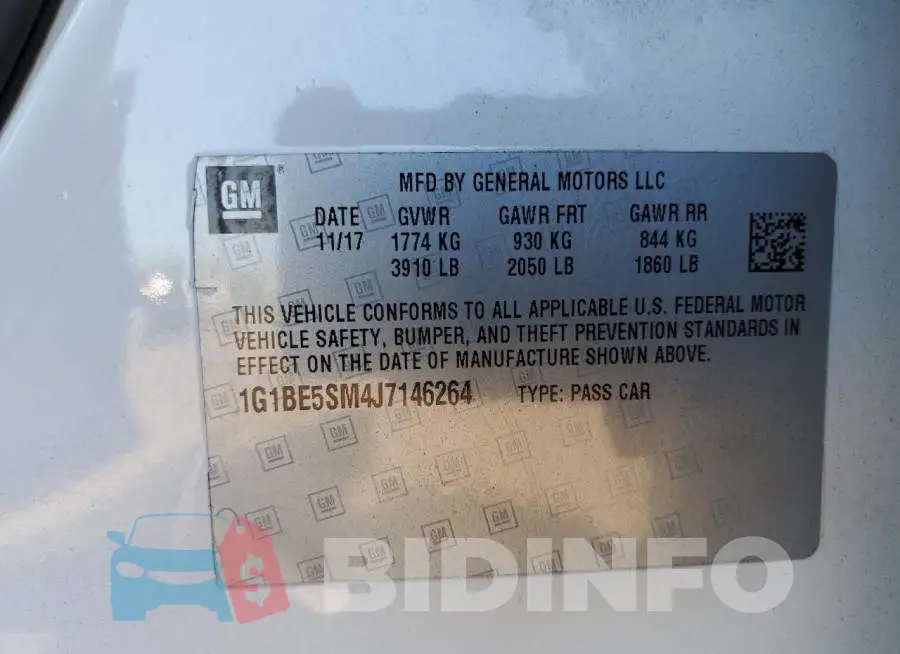 1G1BE5SM4J7146264 Photo# 10