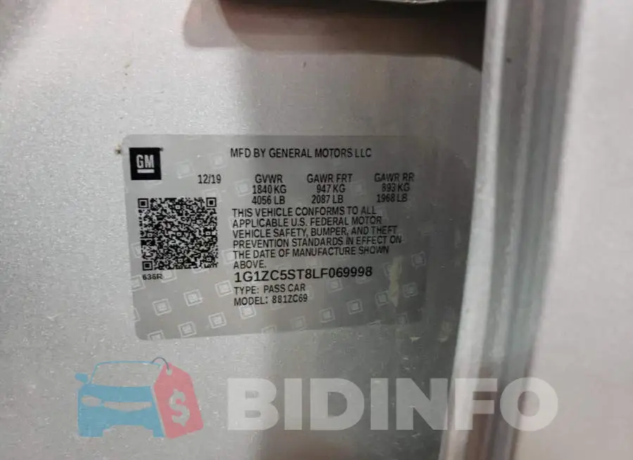 1G1ZC5ST8LF069998 Photo# 10