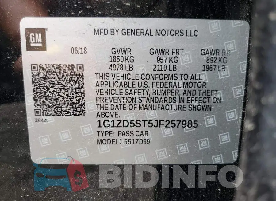 1G1ZD5ST5JF257985 Photo# 10