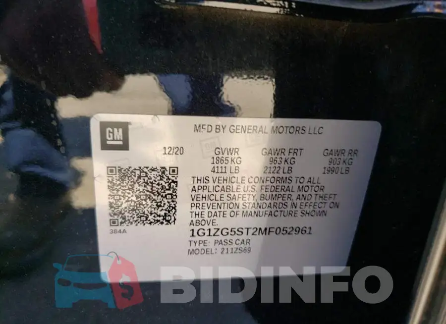 1G1ZG5ST2MF052961 Photo# 10