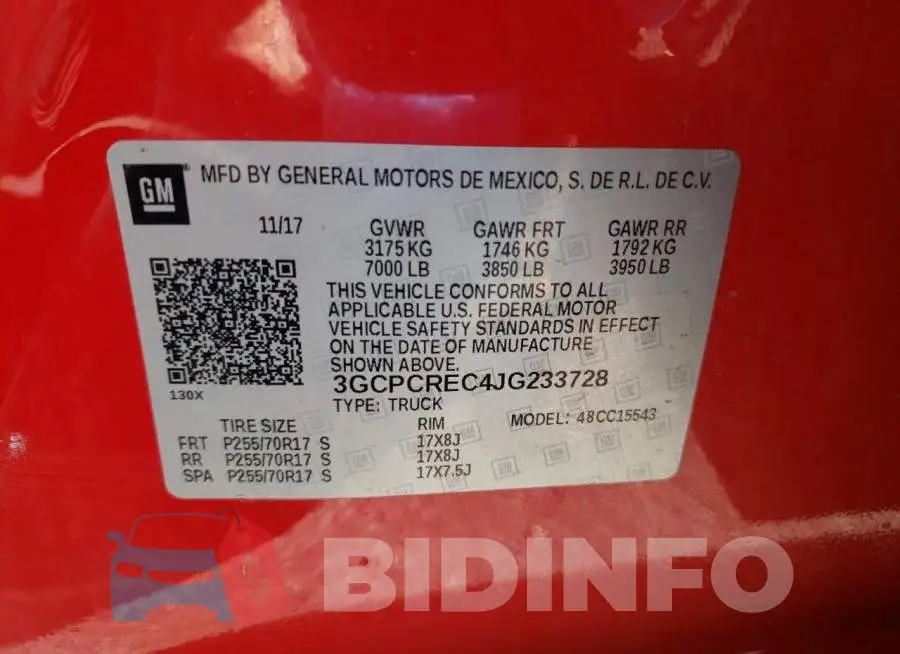 3GCPCREC4JG233728 Photo# 10