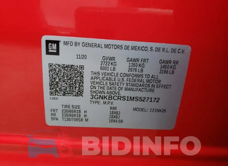 3GNKBCRS1MS527172 Photo# 10