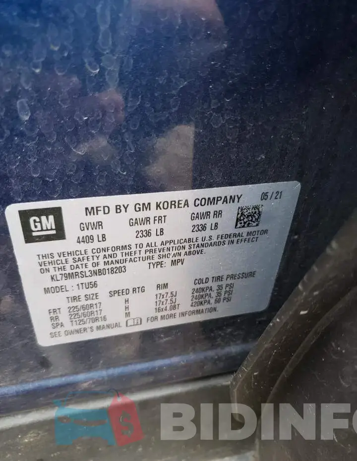 KL79MRSL3NB018203 Photo# 10
