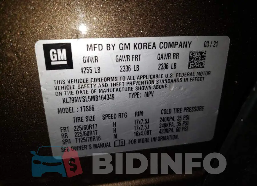 KL79MVSL5MB164349 Photo# 10